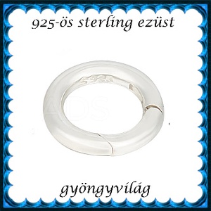 925-ös ezüst 1soros lánckapocs ELK 1S 44 - kellékek & szerszámok - gyöngyfűzés kellékek - egyéb alkatrész - Meska.hu