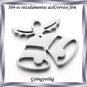 Nemes acél ékszerkellék: medál, caboshon, fityegő NAMCF-16e 1db/cs, Kellékek & szerszámok, Gyöngyfűzés kellékek, Cabochon, Ékszerkészítés, MESKA