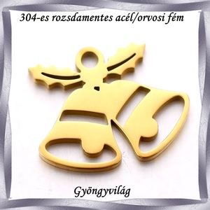 304 Nemes acél ékszerkellék: medál, caboshon, fityegő NAMCF-16a 1db/cs , Kellékek & szerszámok, Gyöngyfűzés kellékek, Cabochon, Ékszerkészítés, MESKA