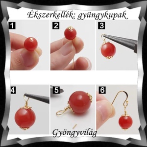 Ékszerkellék: gyöngykupak BGYK 13-7 40db / csomag - kellékek & szerszámok - gyöngyfűzés kellékek - gyöngykupak - Meska.hu