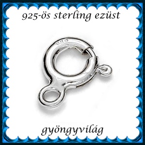 925-ös sterling ezüst ékszerkellék: lánckapocs ELK 1S 12-2-10,75e 1db/csomag, Kellékek & szerszámok, Gyöngyfűzés kellékek, Egyéb alkatrész, Ékszerkészítés, MESKA
