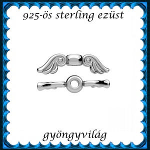 925-ös sterling ezüst ékszerkellék: köztes / gyöngy / dísz EKÖ 105, Kellékek & szerszámok, Gyöngyfűzés kellékek, Fém köztesek, Ékszerkészítés, MESKA
