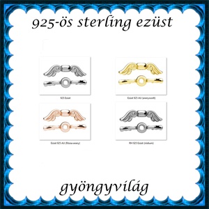 925-ös sterling ezüst ékszerkellék: köztes / gyöngy / dísz EKÖ 105 - kellékek & szerszámok - gyöngyfűzés kellékek - fém köztesek - Meska.hu
