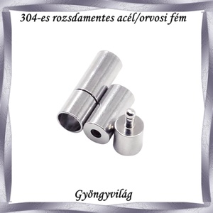 304 Nemes acél ékszerkellék: lánckapocs NALK 08 4db/ csomag - kellékek & szerszámok - gyöngyfűzés kellékek - egyéb alkatrész - Meska.hu