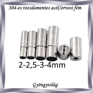 304 Nemes acél ékszerkellék: lánckapocs NALK 08 4db/ csomag - kellékek & szerszámok - gyöngyfűzés kellékek - egyéb alkatrész - Meska.hu