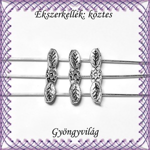 Ékszerkellék: köztes / díszítőelem / gyöngy BKÖ 3S 10 8db/csomag, Kellékek & szerszámok, Gyöngyfűzés kellékek, Fém köztesek, Ékszerkészítés, MESKA