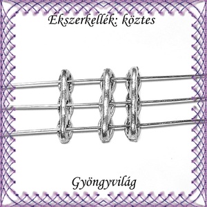 Ékszerkellék: köztes / díszítőelem / gyöngy BKÖ 3S 10 8db/csomag - kellékek & szerszámok - gyöngyfűzés kellékek - fém köztesek - Meska.hu