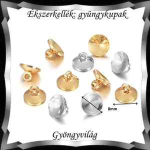 Ékszerkellék: medálkapocs BMK 10-8 5db/csomag - kellékek & szerszámok - ékszerkellék - medáltartó, medálkapocs - Meska.hu