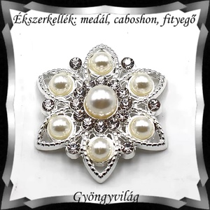 Ékszerkellék: medál, caboshon, fityegő BMCF-2-32, Kellékek & szerszámok, Gyöngyfűzés kellékek, Cabochon, Ékszerkészítés, MESKA
