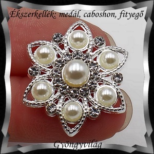 Ékszerkellék: medál, caboshon, fityegő BMCF-2-32 - kellékek & szerszámok - gyöngyfűzés kellékek - cabochon - Meska.hu