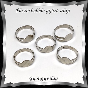 Ékszerkellék: gyűrű alap BGYA03 5db/cs, Kellékek & szerszámok, Ékszerkellék, Gyűrűalap, Ékszerkészítés, MESKA