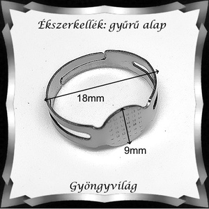 Ékszerkellék: gyűrű alap BGYA03 5db/cs - kellékek & szerszámok - ékszerkellék - gyűrűalap - Meska.hu