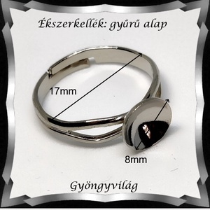 Ékszerkellék: gyűrű alap BGYA04  - kellékek & szerszámok - ékszerkellék - gyűrűalap - Meska.hu