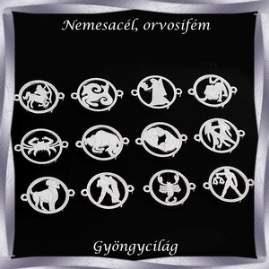Nemes acél ékszerkellék: medál, caboshon, fityegő NAMCF-17e 1db/cs - kellékek & szerszámok - gyöngyfűzés kellékek - cabochon - Meska.hu