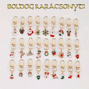 Karácsonyi kulcstartó/könyvjelző S-KA14 1db/csomag, Otthon & Életmód, Dekoráció, Dísztárgy, Gyöngyfűzés, gyöngyhímzés, MESKA