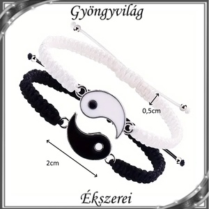 Ékszerek-karkötők: Makramé karkötő SK-M 41   2db karkötő - ékszer - karkötő - gyöngyös karkötő - Meska.hu