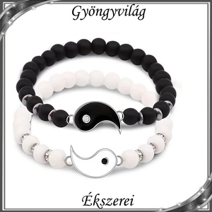 Ékszerek-karkötők: Üveg gyöngy karkötő SK-Ü01 2db, Ékszer, Karkötő, Gyöngyös karkötő, Ékszerkészítés, Gyöngyfűzés, gyöngyhímzés, MESKA