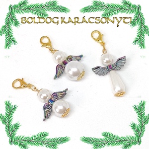 Ékszerkellék: köztes / díszítőelem / gyöngy BKÖ 1S 51 2db/csomag /angyalszárny - kellékek & szerszámok - gyöngyfűzés kellékek - fém köztesek - Meska.hu