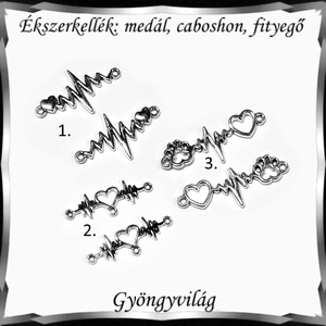 Ékszerkellék: medál, caboshon, fityegő BMCF-2-28 3db/cs több féle - kellékek & szerszámok - gyöngyfűzés kellékek - cabochon - Meska.hu