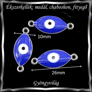 Ékszerkellék: medál, caboshon, fityegő BMCF-2-20  3db/csomag Allah szeme - kellékek & szerszámok - gyöngyfűzés kellékek - cabochon - Meska.hu