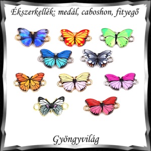 Ékszerkellék: medál, caboshon, fityegő BMCF-2-21  2db/csomag pillangó több szinben, Kellékek & szerszámok, Gyöngyfűzés kellékek, Cabochon, Ékszerkészítés, MESKA