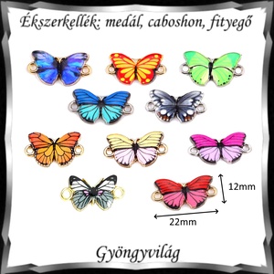 Ékszerkellék: medál, caboshon, fityegő BMCF-2-21  2db/csomag pillangó több szinben - kellékek & szerszámok - gyöngyfűzés kellékek - cabochon - Meska.hu