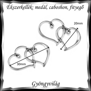 Ékszerkellék: medál, caboshon, fityegő BMCF-2-41 2db/csomag  - diy (csináld magad) - egységcsomag - Meska.hu