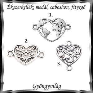 Ékszerkellék: medál, caboshon, fityegő BMCF-2-42  3db/csomag  több féle - diy (csináld magad) - egységcsomag - Meska.hu