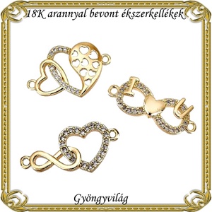 18K arannyal bevont ékszerkellék: medál, caboshon, fityegő ABMCF 01   1db/cs több féle, Kellékek & szerszámok, Gyöngyfűzés kellékek, Cabochon, Ékszerkészítés, MESKA