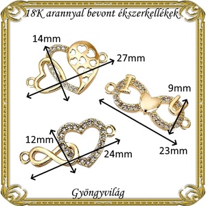 18K arannyal bevont ékszerkellék: medál, caboshon, fityegő ABMCF 01   1db/cs több féle - kellékek & szerszámok - gyöngyfűzés kellékek - cabochon - Meska.hu