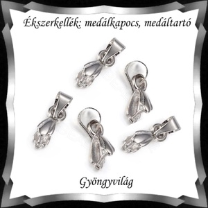 Ékszerkellék: medálkapocs BMK 08 több méretben és szinben - kellékek & szerszámok - ékszerkellék - medáltartó, medálkapocs - Meska.hu