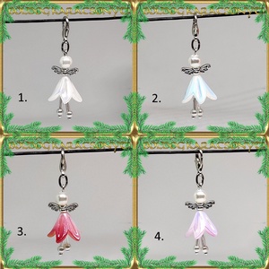 Ékszerek-szettek: karácsonyi angyalkás fülbevaló-medál-nyaklánc nemes acél/orvosi fém díszdobozban S-KA24-5 - ékszer - ékszerszett - Meska.hu