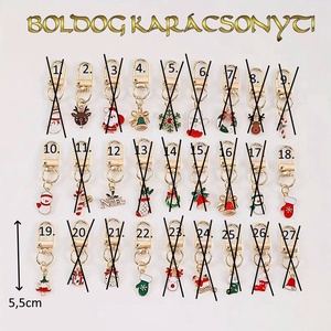 Karácsonyi kulcstartó/könyvjelző S-KA14 1db/csomag - otthon & életmód - dekoráció - dísztárgy - Meska.hu