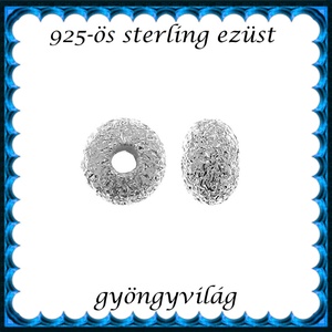 925-ös sterling ezüst ékszerkellék: köztes / gyöngy / dísz EKÖ 102-4,5 , Kellékek & szerszámok, Gyöngyfűzés kellékek, Fém köztesek, Ékszerkészítés, MESKA