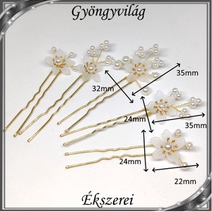 Ékszerek-hajdíszek, hajcsatok: Esküvői, menyasszonyi, alkalmi hajdísz, S-H-SZ02a - esküvő - hajdísz - kontydísz & hajdísz - Meska.hu