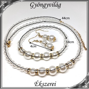 Esküvői, menyasszonyi, alkalmi ékszer szett,  SSZ-ABTE-V03A - esküvő - ékszer - ékszerszett - Meska.hu