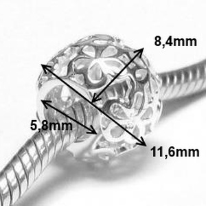 925-ös sterling ezüst medál / pandora EM-P 22 - kellékek & szerszámok - gyöngyfűzés kellékek - fém köztesek - Meska.hu