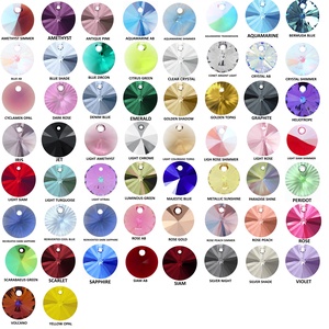 Swarovski rivoli 8mm-es több színben 2db /csomag SW6428-8 - kellékek & szerszámok - gyöngyfűzés kellékek - swarovski kristályok - Meska.hu