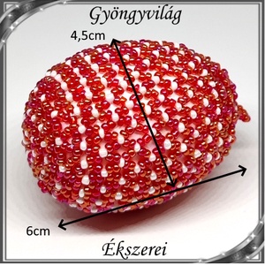 Gyöngyből készített húsvéti tojás S-HÚ02  1db/csomag - otthon & életmód - dekoráció - asztal és polc dekoráció - asztaldísz - Meska.hu