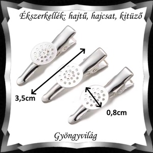 Ékszerkellék: hajtű, hajcsat, kitűző több színben BEK H 10 2db/cs - kellékek & szerszámok - gyöngyfűzés kellékek - egyéb alkatrész - Meska.hu