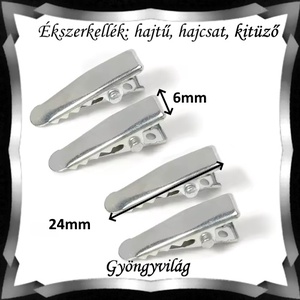 Ékszerkellék: hajtű, hajcsat, kitűző több színben BEK H 11 4db/cs - kellékek & szerszámok - gyöngyfűzés kellékek - egyéb alkatrész - Meska.hu