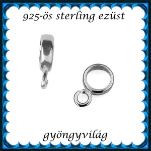 925-ös sterling ezüst ékszerkellék: medáltartó, medálkapocs EMT 51, Kellékek & szerszámok, Ékszerkellék, Medáltartó, medálkapocs, Ékszerkészítés, MESKA