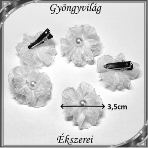Ékszerek-hajdíszek, hajcsatok: Esküvői, menyasszonyi, alkalmi hajdísz, ES-CS01 5db-os szett - esküvő - hajdísz - kontydísz & hajdísz - Meska.hu