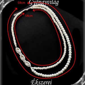 Esküvői, menyasszonyi, alkalmi ékszer szett,  SSZE925-TEK02-1-2 FEHÉR - esküvő - ékszer - ékszerszett - Meska.hu