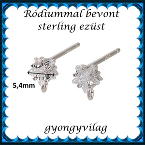 925-ös sterling ezüst ékszerkellék: fülbevaló kapocs, bedugós EFK B 66 - kellékek & szerszámok - ékszerkellék - fülbevaló kapocs - Meska.hu