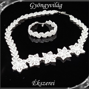 Ékszerek-szettek: Esküvői, menyasszonyi, alkalmi ékszer szett SSZ-E-TE01-5-1 - esküvő - ékszer - ékszerszett - Meska.hu