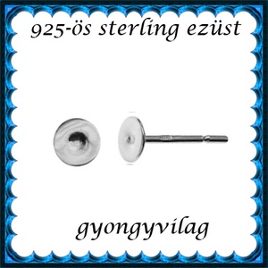 925-ös sterling ezüst ékszerkellék: fülbevalóalap bedugós EFK B 38-3 - Meska.hu