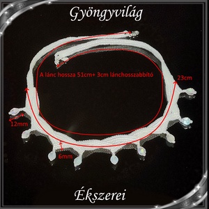 Ékszerek-nyaklánc: Esküvői, menyasszonyi, alkalmi nyaklánc SL-14E-ÜGY01-2 - esküvő - ékszer - ékszerszett - Meska.hu