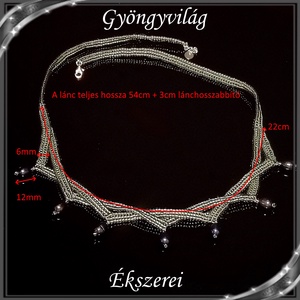Ékszerek-nyaklánc: alkalmi nyaklánc SL-14E-ÜGY01-3 - esküvő - ékszer - ékszerszett - Meska.hu