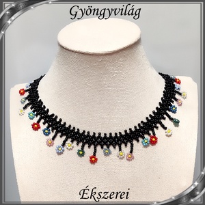 Ékszerek-szettek: gyöngy fülbevaló - nyaklánc szett SSZ-E925-ÜGY01-1-35 - ékszer - ékszerszett - Meska.hu